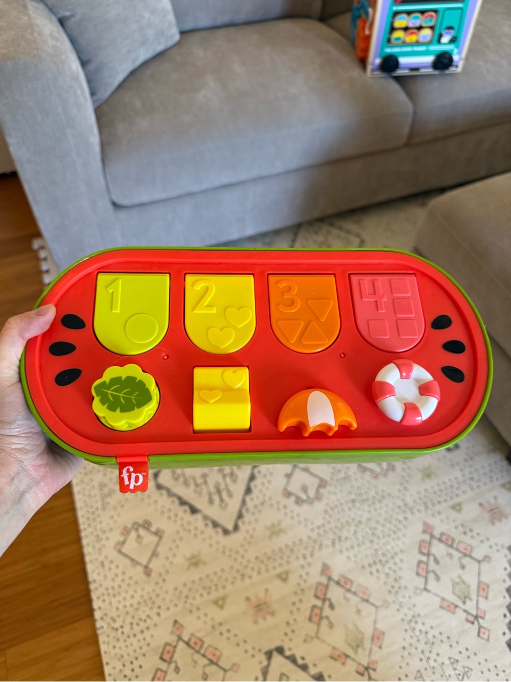 Fisher-Price Red & Green Watermelon Pop-Up Counting Activity Toy